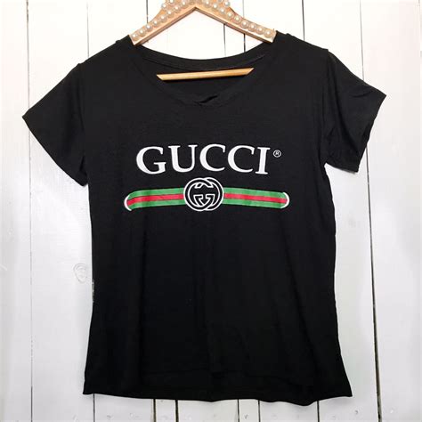 t shirt gucci feminina replica|authentic gucci labels.